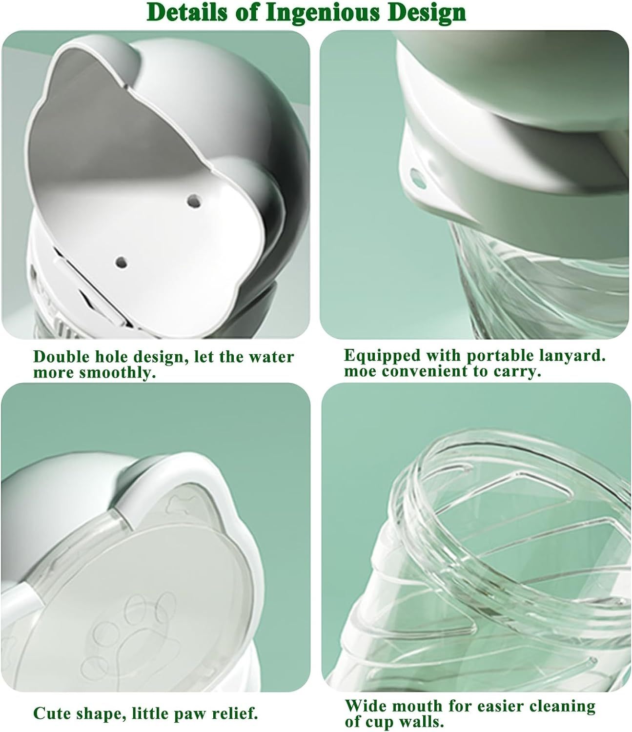 3-in-1 Portable Pet Water Bottle